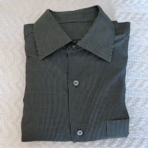 Ermenegildo Zegna Men's Long Sleeve Button Down Dress Shirt Medium